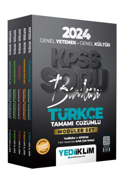 2024 KPSS GY GK Modüler Set Soru Bankası TÜRKÇE SegaCopy Fotokopi Merkezi