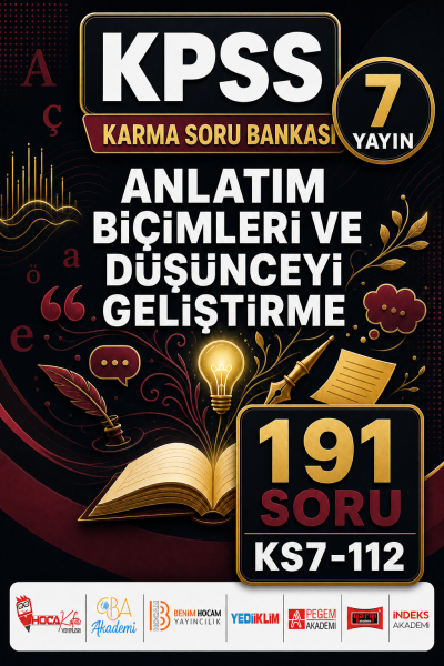 Anlatım Biçimleri ve Düşünceyi Geliştirme 7 Yayın 191 Soru SegaCopy Fotokopi Merkezi