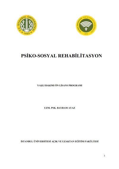 Psiko-Sosyal Rehabilitasyon SegaCopy Fotokopi Merkezi