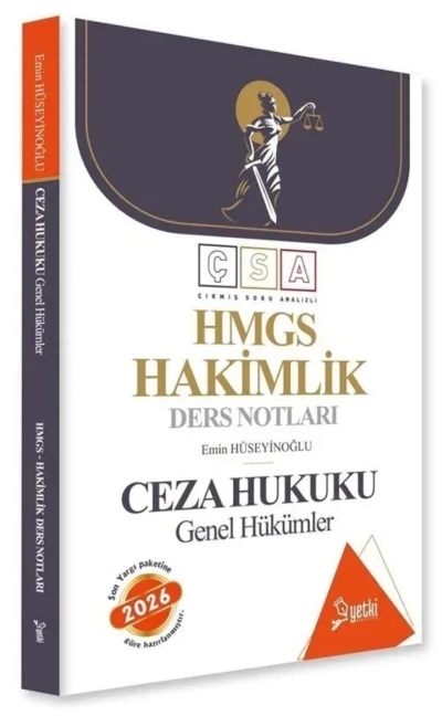 Çıkmış Soru Analizli Ceza Hukuku Genel Hükümler Hakimlik Ders Notları Yetki Yayıncılık SegaCopy Fotokopi Merkezi