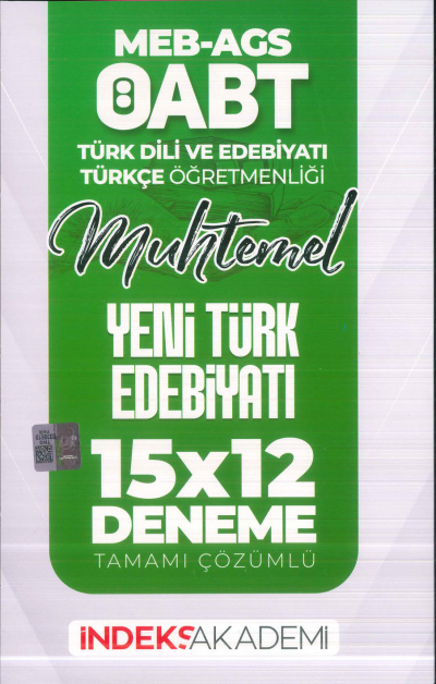 2025 ÖABT MEB-AGS Türk Dili Edebiyatı-Türkçe Yeni Türk Edebiyatı 15x12 Deneme Çözümlü İndeks Akademi Yayıncılık SegaCopy Fotokopi Merkezi