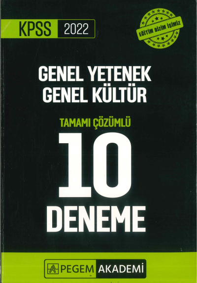 GKGY 10'LU PAKET DENEME ÇÖZÜMLÜ SegaCopy Fotokopi Merkezi