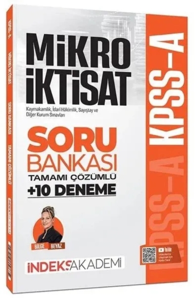KPSS A Grubu Mikro İktisat Soru Bankası ve 10 Deneme Çözümlü - Bilge Beyaz İndeks Akademi Yayıncılık SegaCopy Fotokopi Merkezi