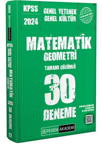2024 KPSS Genel Kültür Genel Yetenek Matematik-Geometri 30 Deneme SegaCopy Fotokopi Merkezi