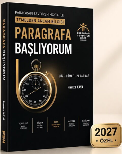 Paragrafa Başlıyorum Temelden Anlam Bilgisi Paragrafı Sevdiren Hoca Yayınları Hamza Kaya SegaCopy Fotokopi Merkezi