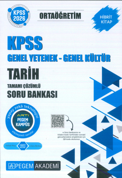 Ortaöğretim KPSS Tarih Tamamı Çözümlü Soru Bankası Pegem Akademi SegaCopy Fotokopi Merkezi