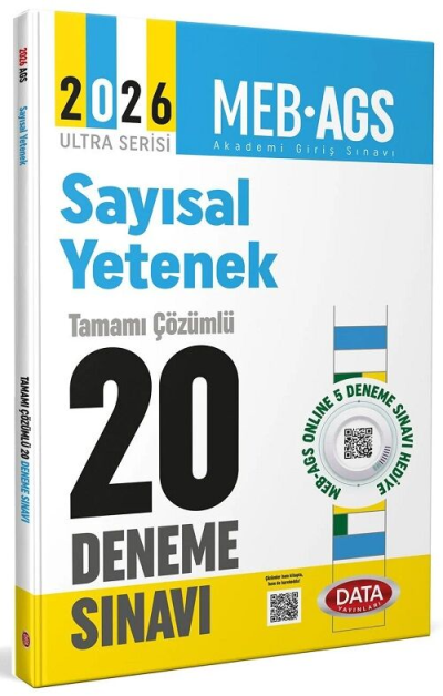 2026 AGS Sayısal Yetenek Tamamı Çözümlü 20 Deneme Sınavı Data Yayınları SegaCopy Fotokopi Merkezi
