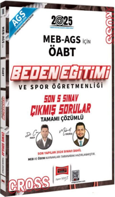 2025 ÖABT MEB-AGS Beden Eğitimi Öğretmenliği CROSS Çıkmış Sorular Son 5 Sınav Çözümlü Yargı Yayınları SegaCopy Fotokopi Merkezi