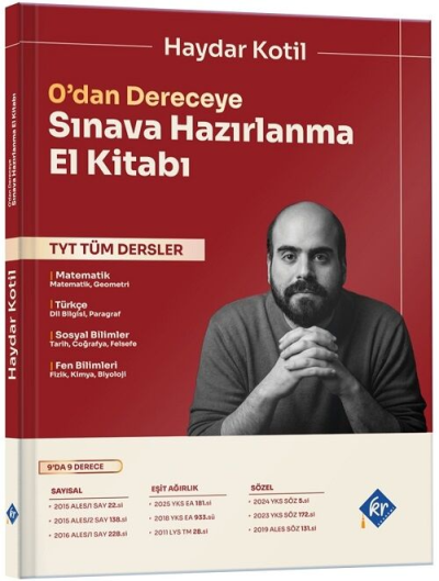 Haydar Kotil 0'dan Dereceye TYT Tüm Dersler Sınava Hazırlanma El Kitabı KR Akademi Yayınları SegaCopy Fotokopi Merkezi