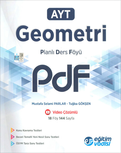 AYT Geometri Planlı Ders Föyü PDF Eğitim Vadisi Yayınları SegaCopy Fotokopi Merkezi