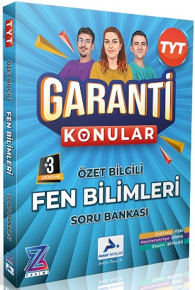 Z Takımı TYT Fen Bilimleri Garanti Konular Soru Bankası Paraf Yayınları SegaCopy Fotokopi Merkezi