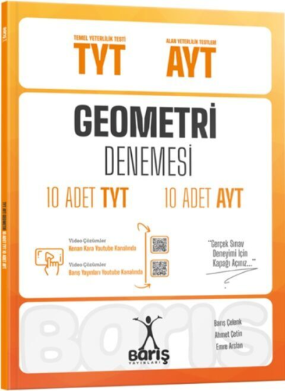 TYT AYT Geometri Denemesi 10 Adet TYT 10 Adet AYT Barış Yayınları SegaCopy Fotokopi Merkezi