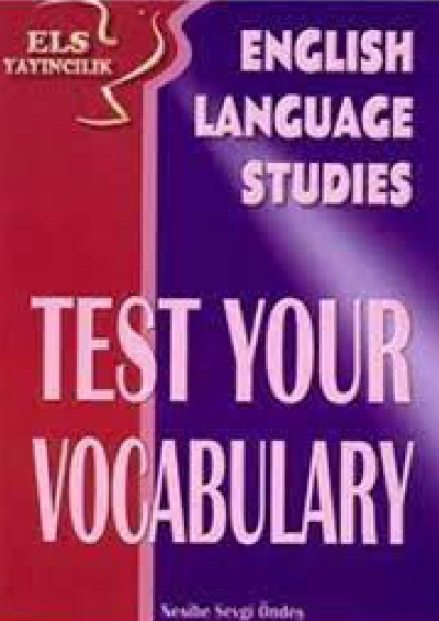 ENGLISH LANGUAGE STUDIES TEST YOUR VOCABULARY SegaCopy Fotokopi Merkezi