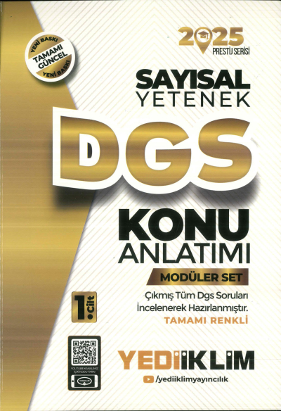 YEDİİKLİM DGS SAYISAL KONU ANLATIM 2025 SegaCopy Fotokopi Merkezi