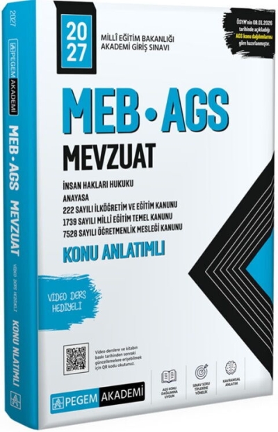 MEB AGS Mevzuat Konu Anlatımlı Pegem Yayınları SegaCopy Fotokopi Merkezi