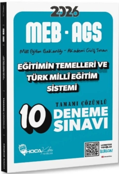 2026 MEB AGS Eğitimin Temelleri ve Türk Milli Eğitim Sistemi 10 Deneme Hoca Kafası