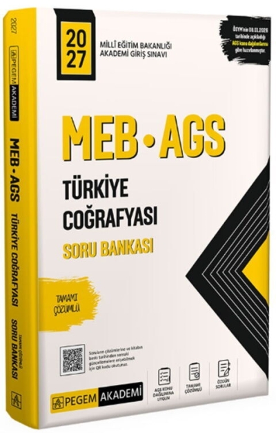MEB AGS Türkiye Coğrafyası Soru Bankası Pegem Yayınları SegaCopy Fotokopi Merkezi