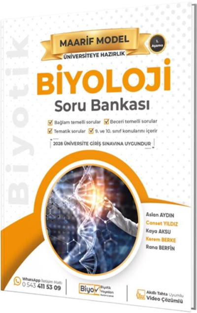 2028 Üniversiteye Hazırlık Biyoloji Maarif Model Soru Bankası Biyotik Yayınları SegaCopy Fotokopi Merkezi