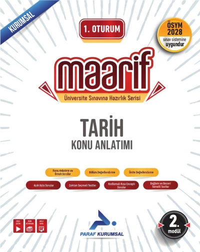 2028 Maarif TYT Tarih Konu Anlatımı 2. Modül Paraf Yayınları