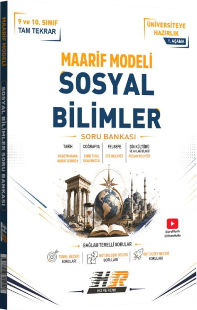 TYT Sosyal Bilimler Maarif Modeli Soru Bankası Hız ve Renk Yayınları SegaCopy Fotokopi Merkezi