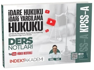 KPSS A Grubu İdare ve İdari Yargılama Hukuku Video Ders Notları Erdal Fanid İndeks Akademi Yayıncılık SegaCopy Fotokopi Merkezi