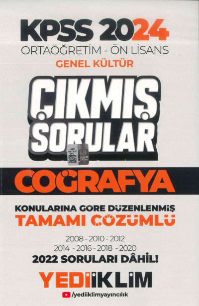 COĞRAFYA KONULARINA GÖRE DÜZENLENMİŞ 2008-2022 ÇIKMIŞ SORULAR TAMAMI ÇÖZÜMLÜ SegaCopy Fotokopi Merkezi