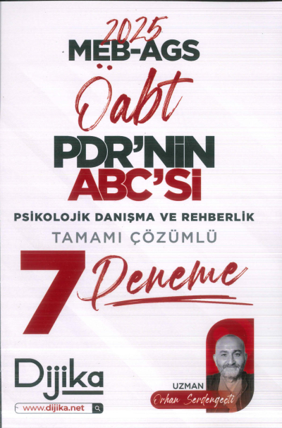 2025 MEB AGS ÖABT PDR nin ABC si Tamamı Çözümlü 7 Deneme Sınavı Dijika Yayınları