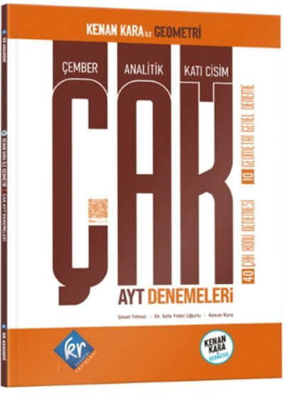 Kenan Kara İle ÇAK AYT Denemeleri KR Akademi Yayınları SegaCopy Fotokopi Merkezi