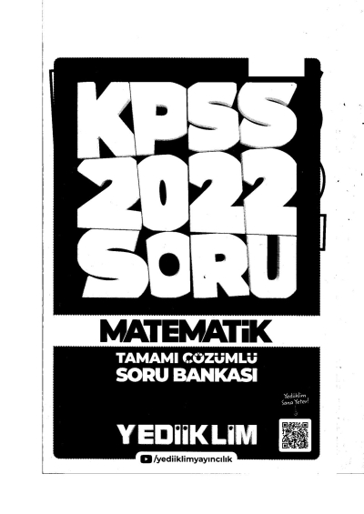 2022 KPSS GY GK MATEMATİK Soru Bankası MODÜLER