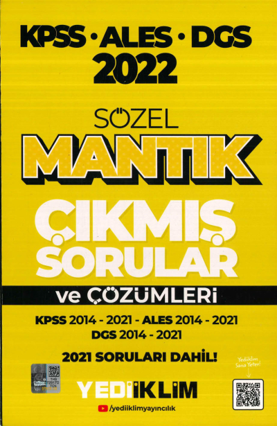 KPSS ALES DGS SÖZEL MANTIK 2014-2021 ÇÖZÜMLÜ ÇIKMIŞ SORULAR SegaCopy Fotokopi Merkezi