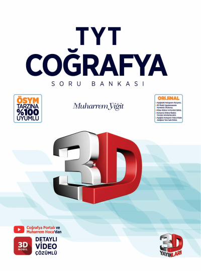 3D TYT COĞRAFYA SORU BANKASI SegaCopy Fotokopi Merkezi