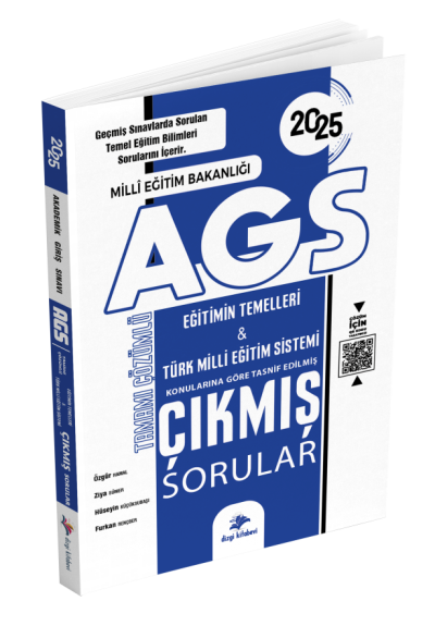 2025 MEB AGS Tamamı Video Çözümlü Eğitimin Temelleri Türk Milli Eğitim Sistemi Çıkmış Sorular Dizgi Kitap