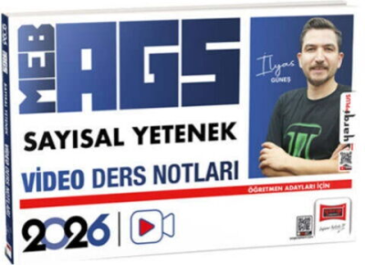 2026 MEB-AGS Öğretmen Adayları İçin Sayısal Yetenek Video Ders Notları (İlyas Güneş) Yargı Yayınları