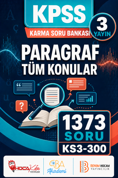 PARAGRAF TÜM KONULAR 3 Yayın 1373 Soru (Benim Hocam - CBA - Hoca Kafası Yayınları)