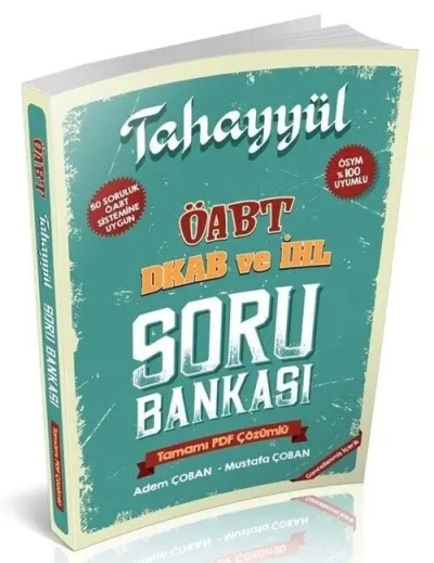 ÖABT Din Kültürü ve İmam Hatip Lisesi Öğretmenliği Soru Bankası Çözümlü Tahayyül Yayınları SegaCopy Fotokopi Merkezi