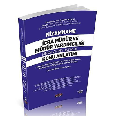 NİZAMNAME İCRA MÜDÜRLÜĞÜ KONU ANLATIMI