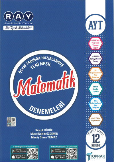 AYT Matematik Ray 12 li Denemeleri SegaCopy Fotokopi Merkezi