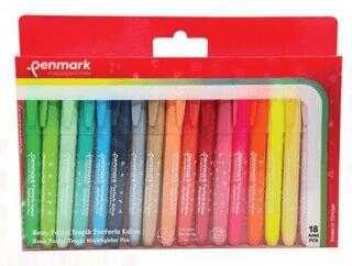Penmark Kalem Tipi Fosforlu Kalem 18 Li Bristol Neon+Pastel+Tropik SegaCopy Fotokopi Merkezi