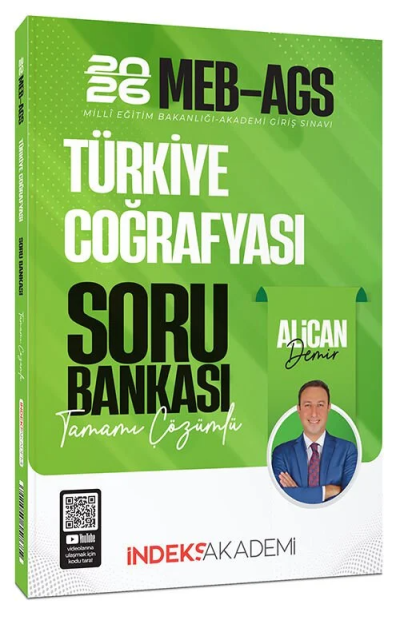 2026 MEB-AGS Türkiye Coğrafyası Soru Bankası Çözümlü Alican Demir İndeks Akademi Yayıncılık SegaCopy Fotokopi Merkezi