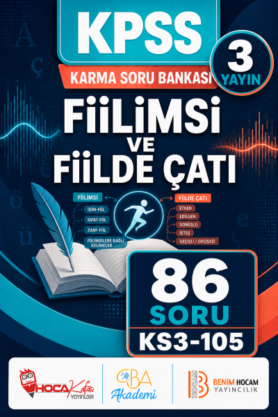 Fiilimsi ve Fiilde Çatı 3 Yayın 86 Soru (Benim Hocam - CBA - Hoca Kafası Yayınları)
