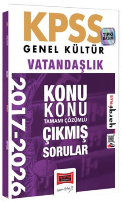 KPSS Genel Kültür Vatandaşlık Konu Konu Tamamı Çözümlü 10 Yıl Çıkmış Sorular Yargı Yayınları SegaCopy Fotokopi Merkezi