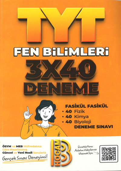 TYT Fen Bilimleri 3x40 Fasikül Denemeler SegaCopy Fotokopi Merkezi