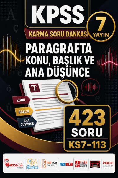 Paragrafta Konu, Başlık ve Ana Düşünce 7 Yayın 423 Soru SegaCopy Fotokopi Merkezi