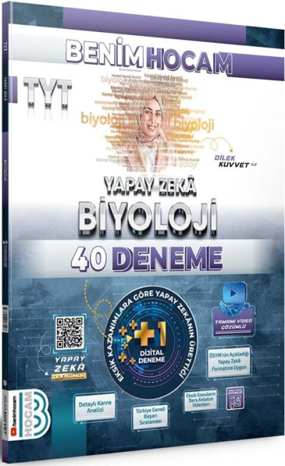 2025 TYT Yapay Zeka Biyoloji 40 Deneme Benim Hocam Yayınları SegaCopy Fotokopi Merkezi