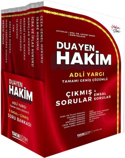Duayen Hakim Çıkmış & Emsal Adli Yargı Soru Bankası Seti