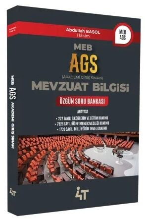 2025 MEB AGS Mevzuat Bilgisi Özgün Soru Bankası 4T Yayınları SegaCopy Fotokopi Merkezi