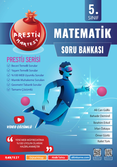5. Sınıf Prestij Matematik Soru Bankası Nartest Yayınları SegaCopy Fotokopi Merkezi