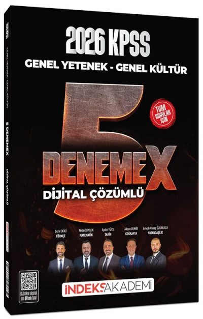 2026 KPSS Genel Yetenek Genel Kültür 5 DenemeX Çözümlü İndeks Akademi Yayıncılık SegaCopy Fotokopi Merkezi