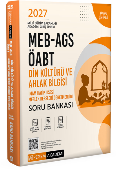 2027 ÖABT Din Kültürü ve Ahlak Bilgisi Öğretmenliği Soru Bankası Çözümlü Pegem Akademi Yayınları SegaCopy Fotokopi Merkezi
