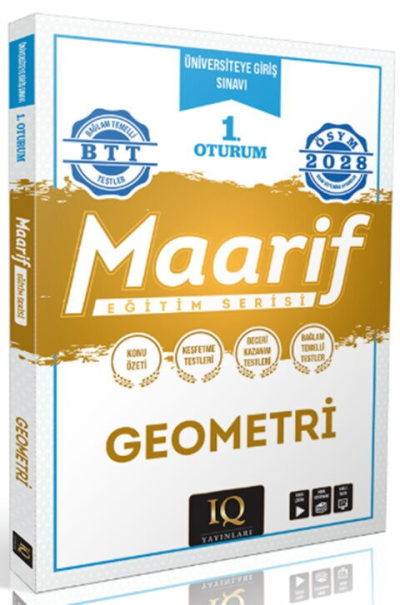 2028 TYT Geometri Maarif Eğitim Serisi 1. Oturum IQ Yayınları SegaCopy Fotokopi Merkezi